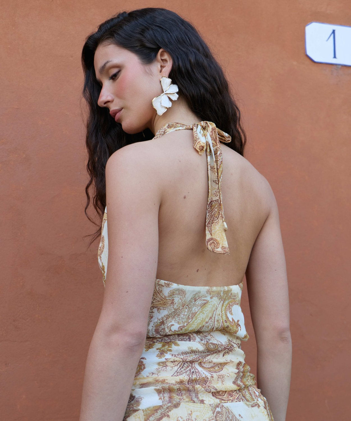 Top escote halter Fiora