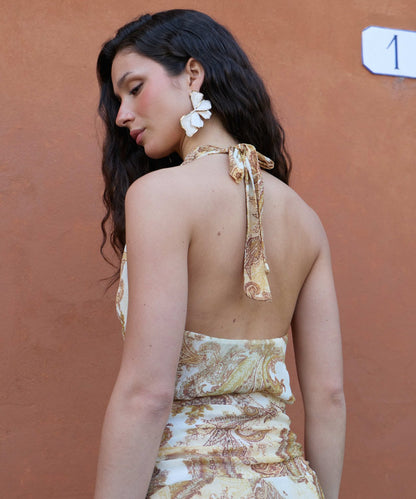 Top escote halter Fiora
